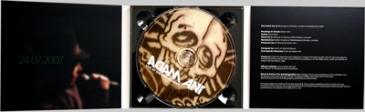 Adam Ant: Live at the Bloomsbury CD and case